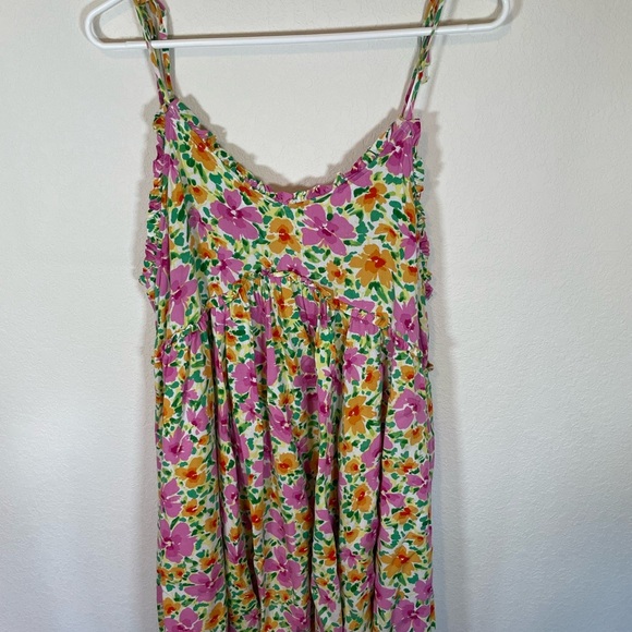 Patrons of Peace Malibu Floral Spaghetti Strap Babydoll Sundress - Picture 8 of 9